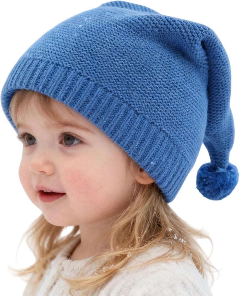 LLmoway Toddler Infant Winter Hat Warm Cotton Knit Skull Cap Stocking Cap Slouchy Beanie for Baby Kids Boys Girls - Image 1